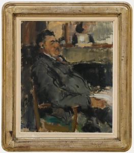 Impressionist Early 20th Century Oil - Portrait of a Gentleman