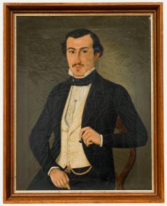 1853 Oil - Portrait of a Gentleman