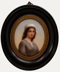 Charles Landelle - Framed Mid 19th Century Watercolour, Ruth