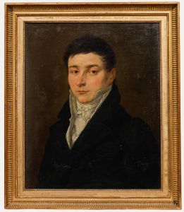 Biedermeier Early 19th Century Oil - Portrait of a Young Gentleman