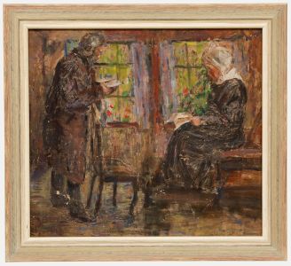 Elly Plathner - 1902 Oil, By the Window