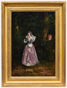 19th Century Oil - The Admirer