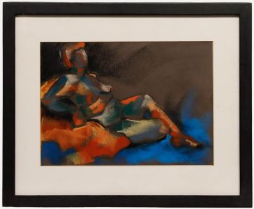Geraldine Claire Guest - 20th Century Pastel, Nude in Technicolour