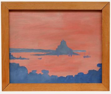 John Nash - Framed Contemporary Oil, St Michael's Mount