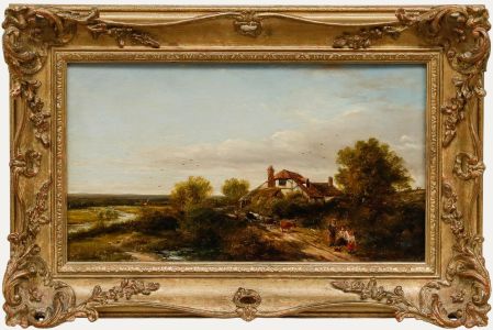 Adam Barland - Framed Late 19th Century Oil, Near Alford, Kent