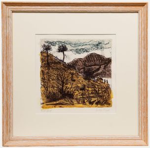 Luke Piper - Framed 20th Century Etching, Near Mto wa Mbu, Tanzania