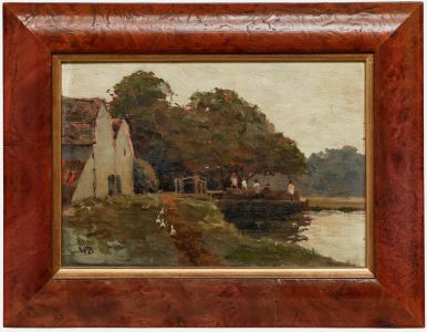 Early 20th Century Oil - The Riverbank