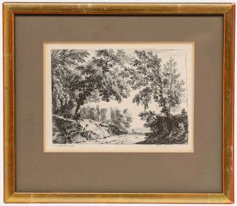 Paul Sandby - 18th Century Etching, Resting by the Wayside