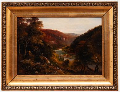 George Willis Pryce - Early 20th Century Oil, View Through the Valley