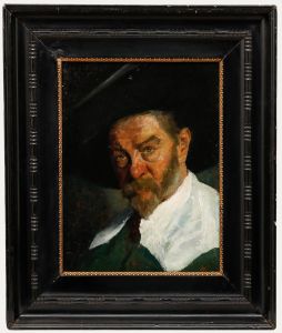 1902 Oil - An Intense Stare