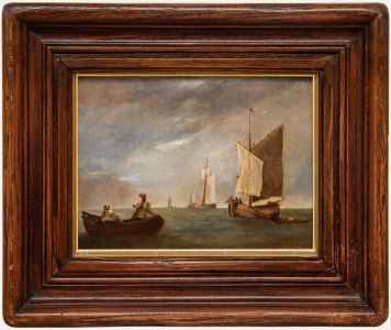 19th Century Oil - Ships at Sea