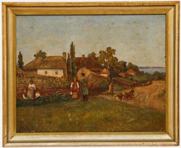 Kopovsky - 1943 Oil, The Cottage Garden