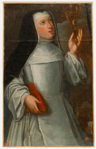 18th Century Oil - Clare of Assisi