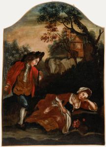 18th Century Oil - The Sleeping Maiden