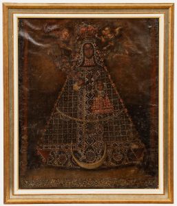 Cuzco School Early 19th Century Oil - The Virgin of Guadalupe