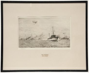 William Lionel Wyllie - Framed Early 20th Century Etching, The Convoy