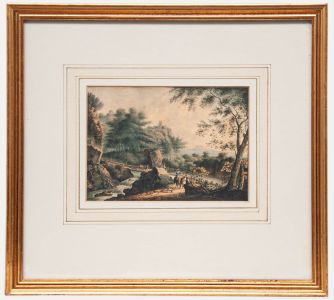 William Payne - 19th Century Watercolour, Travellers on a Country Road