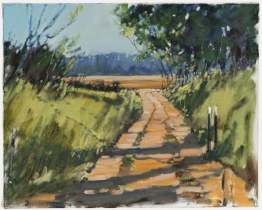Brian Ryder - Contemporary Oil, A Stroll Over the Fields