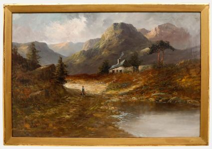 Francis E. Jamieson - Early 20th Century Oil, Cottage in the Highlands