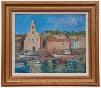 Geoffrey Burrows - Oil, Napoleon's House, Fishing Boats, and a Wedding