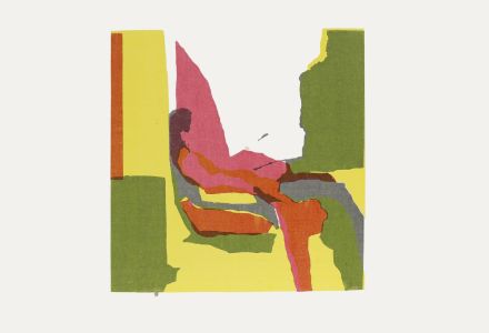 John Mitchell - Mid 20th Century Silkscreen, Lady in a Chair