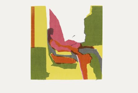 John Mitchell - Mid 20th Century Silkscreen, Woman in Chair II