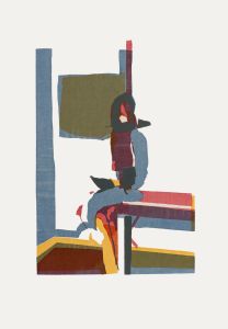 John Mitchell - Mid 20th Century Silkscreen, Seated Female Figure III