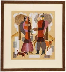 Gisela Sedatis-Grosser - Framed 20th Century Oil, Morning Greeting