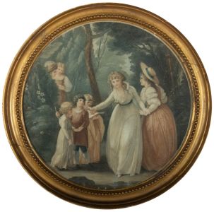 After Angelica Kauffman RA (1741-1807) - 18th Century Stipple Engraving, Family