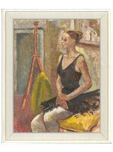 R. Cassley - Mid 20th Century Oil, Ballerina in the Studio