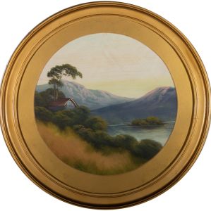Early 20th Century Oil - Mountain Lake