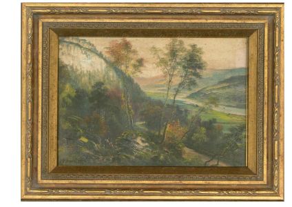 George Willis-Pryce (1866-1949) - Early 20th Century Oil, River Valley