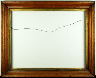 Large Period Birds-Eye Maple Frame with Gilt Slip to Take Approx 50 x 60 cm