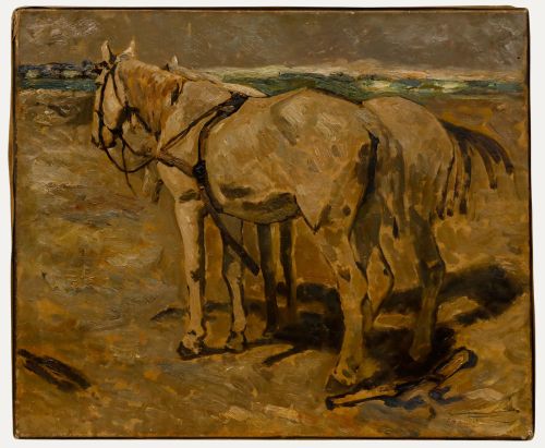 Early 20th Century Oil - Work Horses