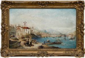 After T.C.L. Rowbotham (1823-1875) - Late 19th Century Oil, Lake of Lugano