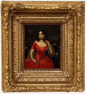 Miniature Early 19th Century Oil - Girl with Corkscrew Curls