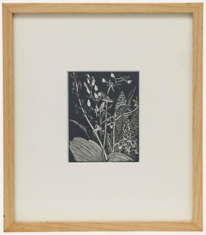 John Northcote Nash - Early 20th Century Wood Engraving, Orchids