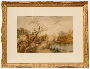 Attributed to James Baker Pyne - Mid 19th Century Watercolour, The Watermill