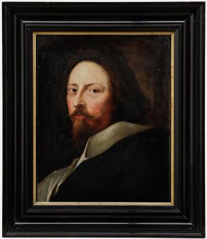 After Anthony van Dyck - 18th Century Oil, Portrait of Nicholas Lanier