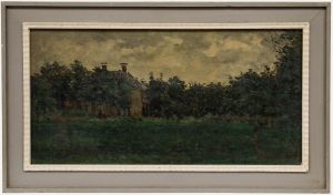 Paul Arntzenius (1883-1965) - Framed 1942 Oil, Huis Warmerdam