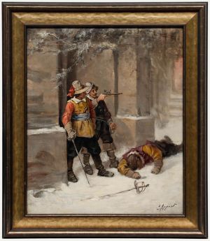 Georges Appert (1850-1934) - Late 19th Century Oil, A Steady Hand