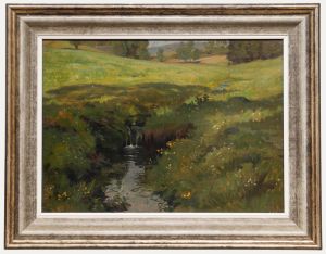 Richard Schlösser (1879-1962) - Framed 1934 Oil, Quelle des Friedens