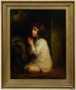 After Sir Joshua Reynolds (1723-1792) - Late 19th Century Oil, The Infant Samuel