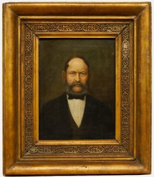 19th Century Oil - Portrait of Eduard Adolph Viktor Kreutzer