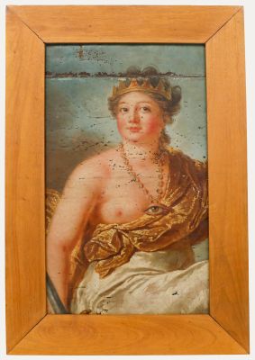 Italian 18th Century Oil - Pronoia the Oceanid