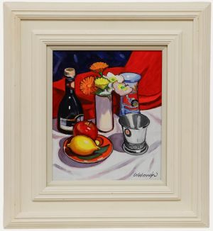 Frank Colclough - Framed 20th Century Oil, Flowers & Fruit