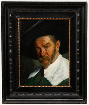 1902 Oil - An Intense Stare