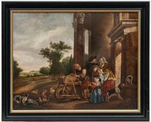 19th Century Oil - The Knife Grinder