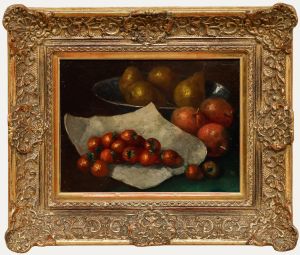 Framed Early 20th Century Oil - Still Life with Fruit