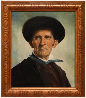 Kunz Weidlich - Early 20th Century Oil, Portrait of a Bavarian Countryman